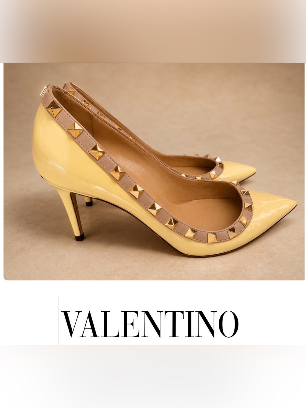 Valentino Rockstud patent leather pumps, size 7.5. Box and dust bags included